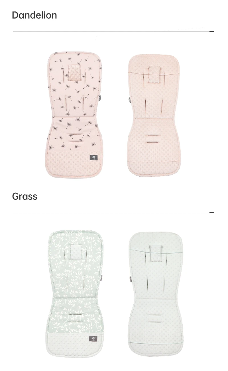 Stroller Cushion & Seat Belt Cover 2Pcs/Set Universal Baby Pram Seat Pad Soft Kids Pushchair Car Mat Stroller Accessories