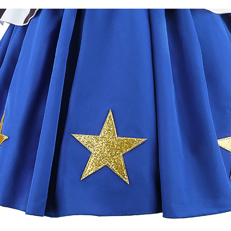 2026 Movie Cosplay Costume Kids Western Cowgirl Outfit Puff Sleeve 2-8Y Halloween Woody Dress Jessie Toy Party Role Play Apparel