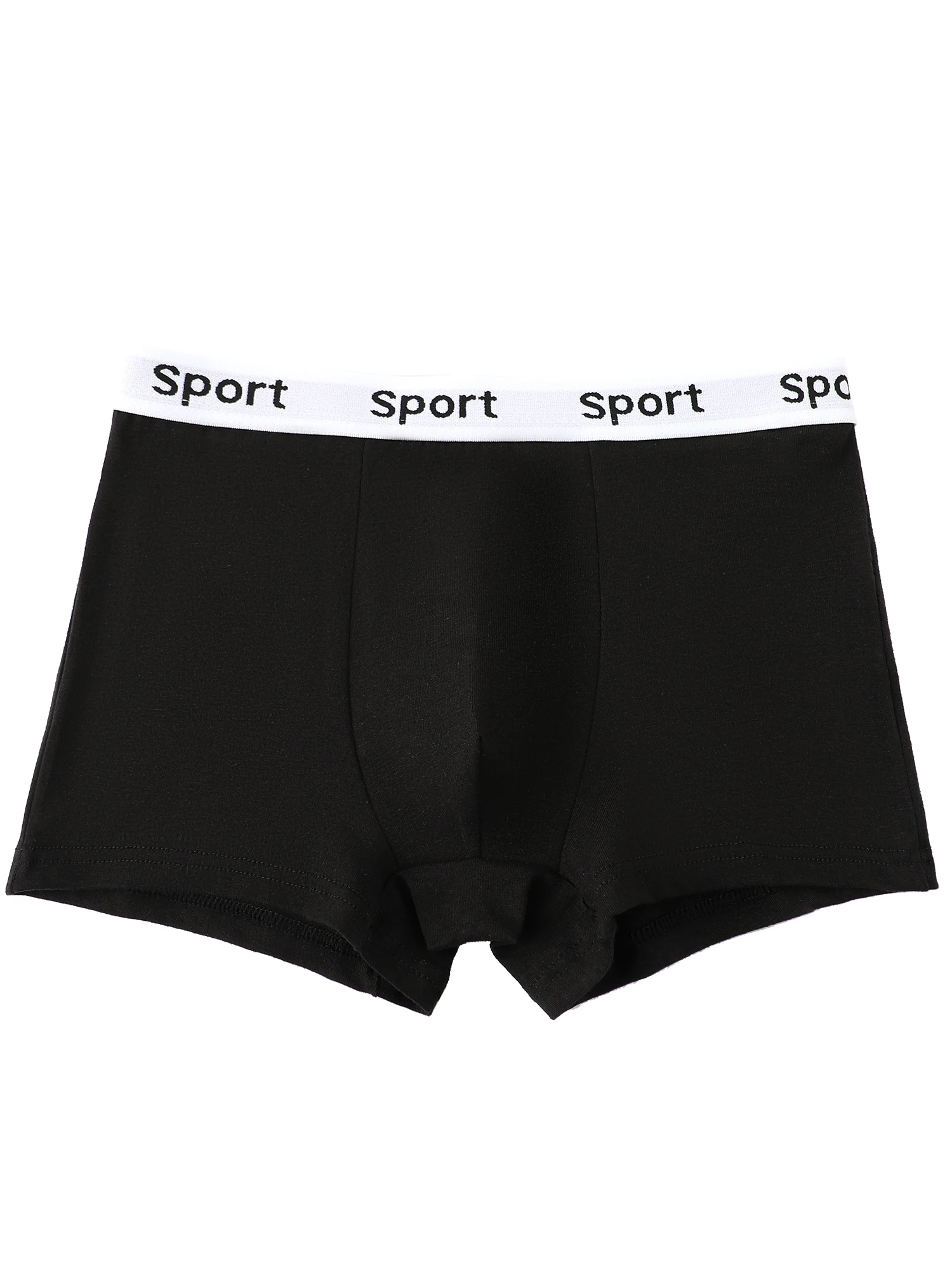 7 pieces mixed boys' underwear 8-14 years old solid color breathable soft stretch 95% cotton boy's boxer briefs