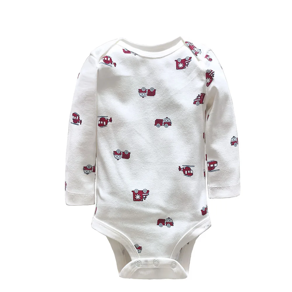 4/5 Pcs Baby Bodysuit Set for Newborns Cotton Romper Boys 0-24M Soft Long Sleeve Infant Daily Outfit Toddler Clothes