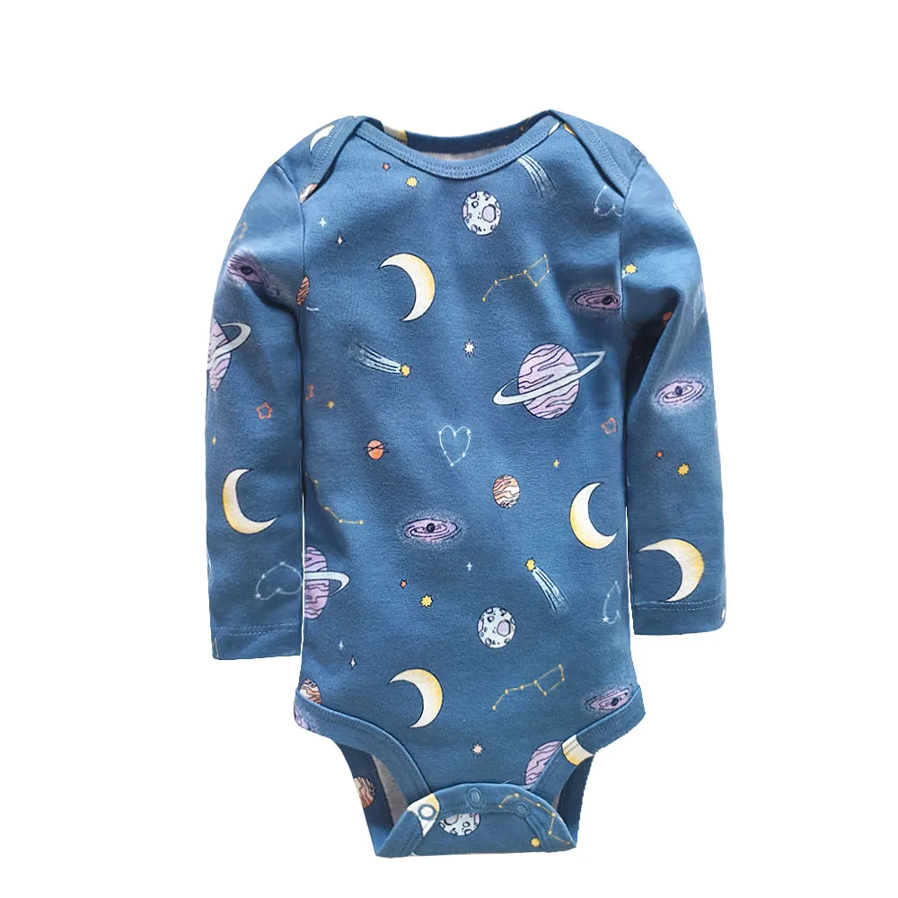 4/5 Pcs Baby Bodysuit Set for Newborns Cotton Romper Boys 0-24M Soft Long Sleeve Infant Daily Outfit Toddler Clothes