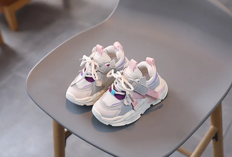 Spring Autumn Kids Sneakers Boys Girls Sport Shoes Fashion Mesh Breathable Kids Casual Shoes Toddler Boys Girls Running Sneakers