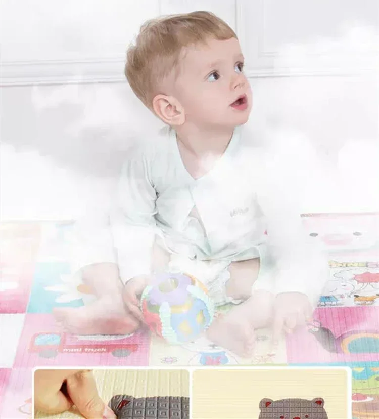 Large Size 200*180/180*120cm Play Mats for Children's Safety Mat EPE Environmentally Friendly Baby Crawling Folding Mat Carpet