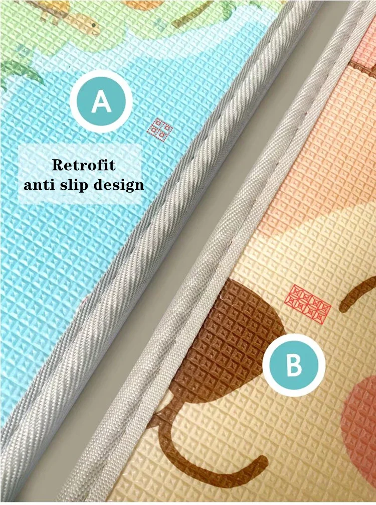 Large Size 200*180/180*120cm Play Mats for Children's Safety Mat EPE Environmentally Friendly Baby Crawling Folding Mat Carpet