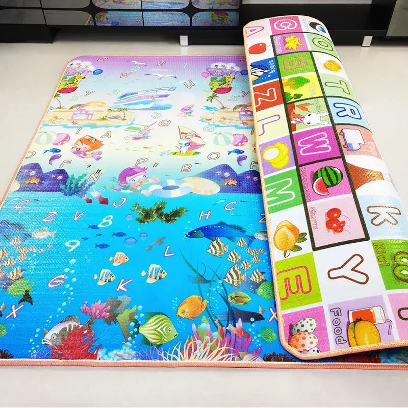 Large Size 200*180/180*120cm Play Mats for Children's Safety Mat EPE Environmentally Friendly Baby Crawling Folding Mat Carpet