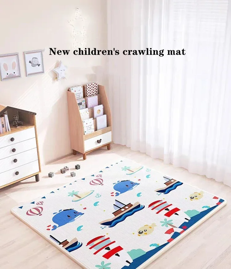 Large Size 200*180/180*120cm Play Mats for Children's Safety Mat EPE Environmentally Friendly Baby Crawling Folding Mat Carpet