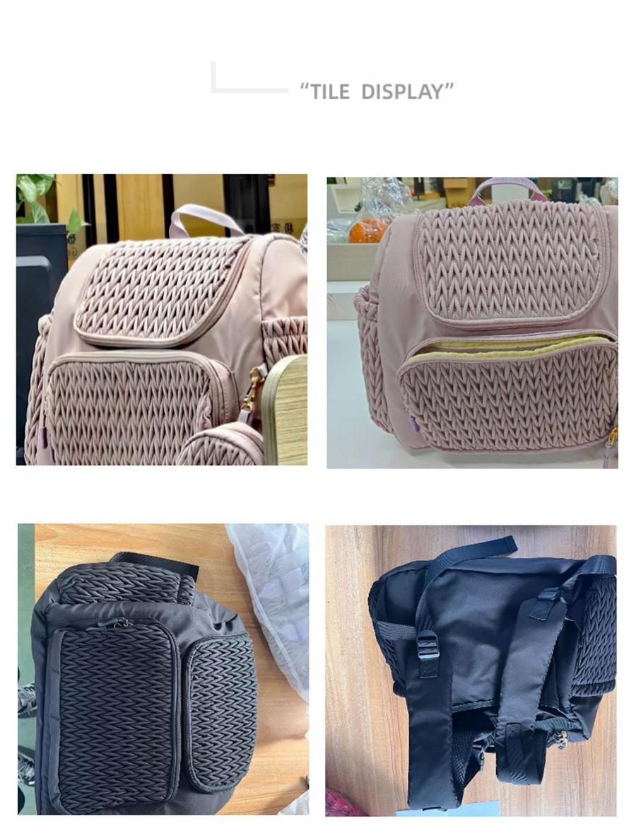 Mommy Diaper Bag Baby Stroller Organizer Backpack Large Capacity Outdoor Travel Maternity Bag With Insulated Pocket Changing Pad
