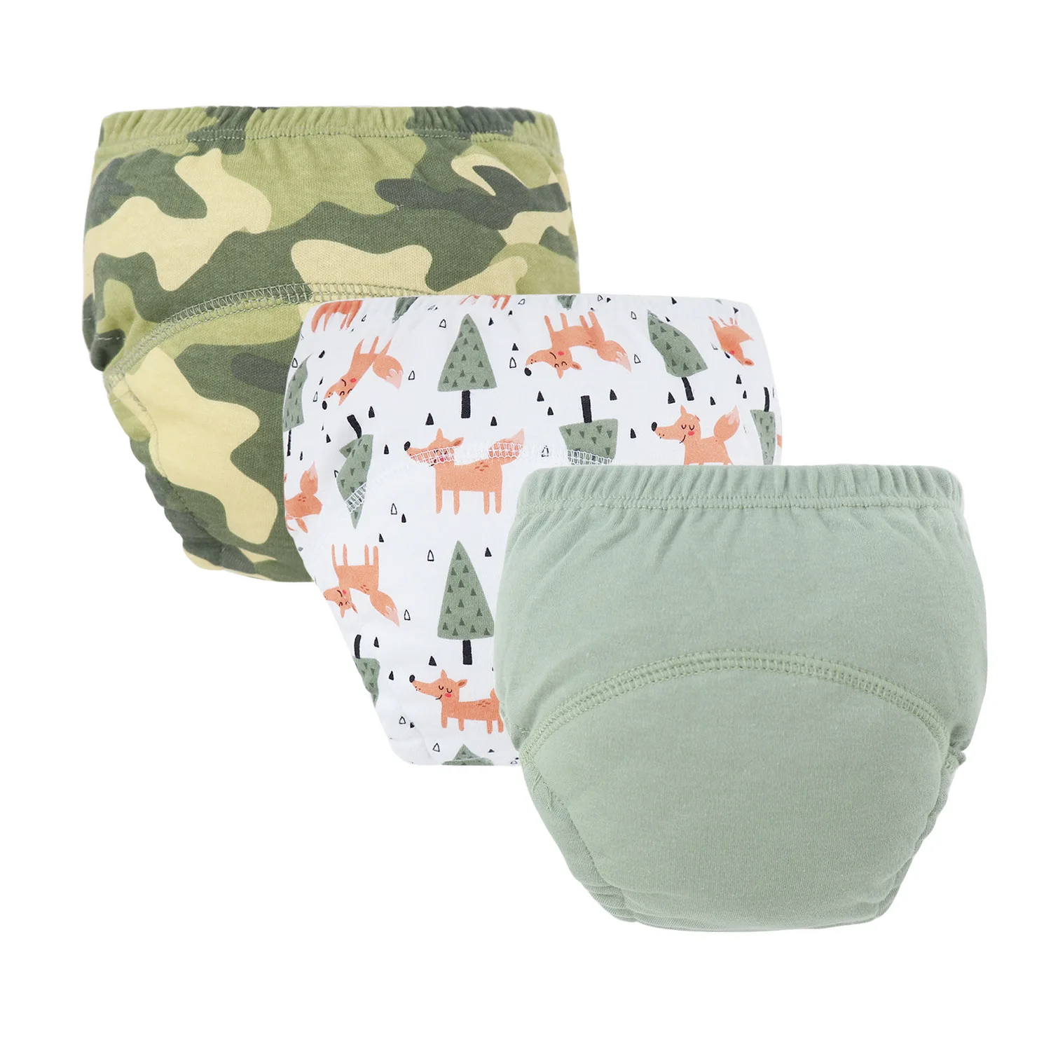 8/5pcs Baby Cotton Training Pants Panties Waterproof Cloth Diapers Reusable Toolder Nappies Diaper Baby Changing Nappy Underwear