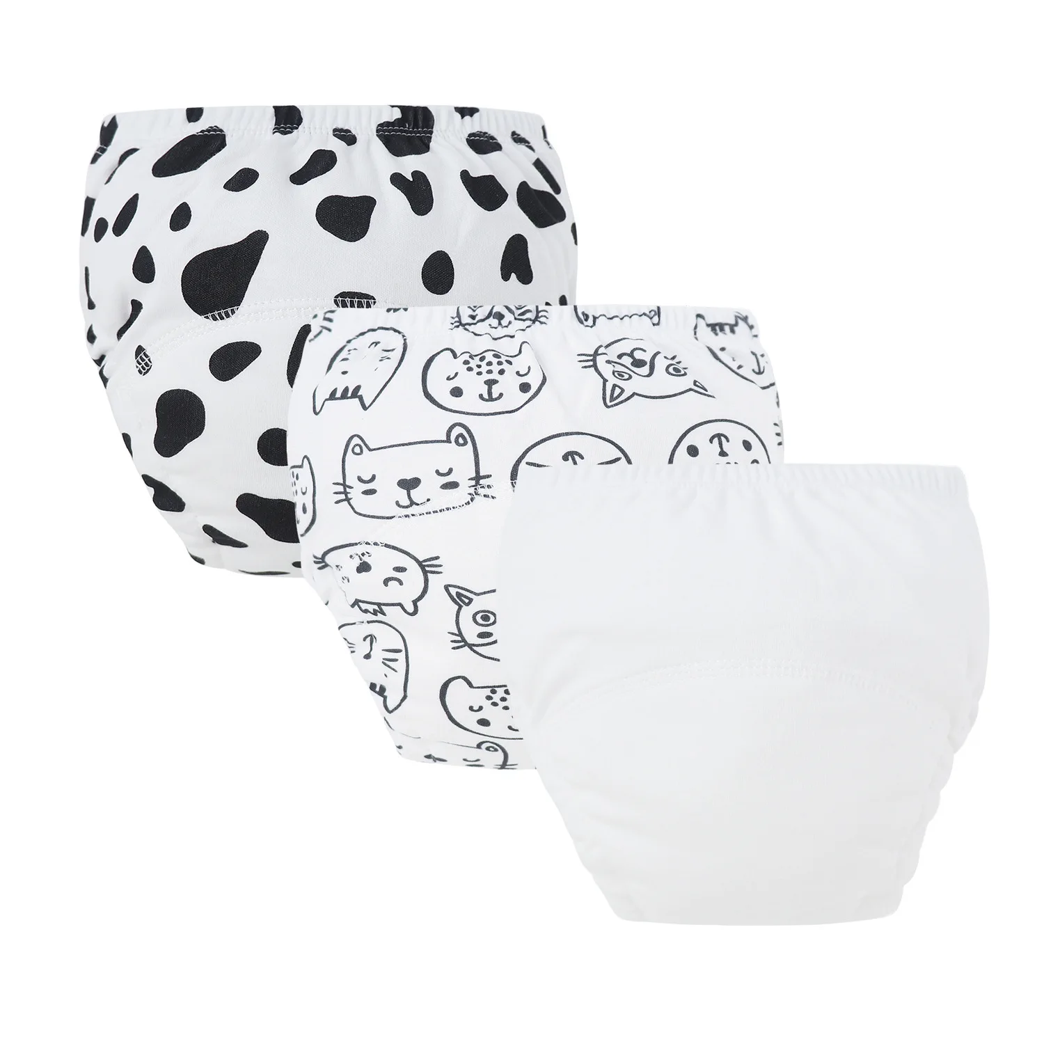 8/5pcs Baby Cotton Training Pants Panties Waterproof Cloth Diapers Reusable Toolder Nappies Diaper Baby Changing Nappy Underwear