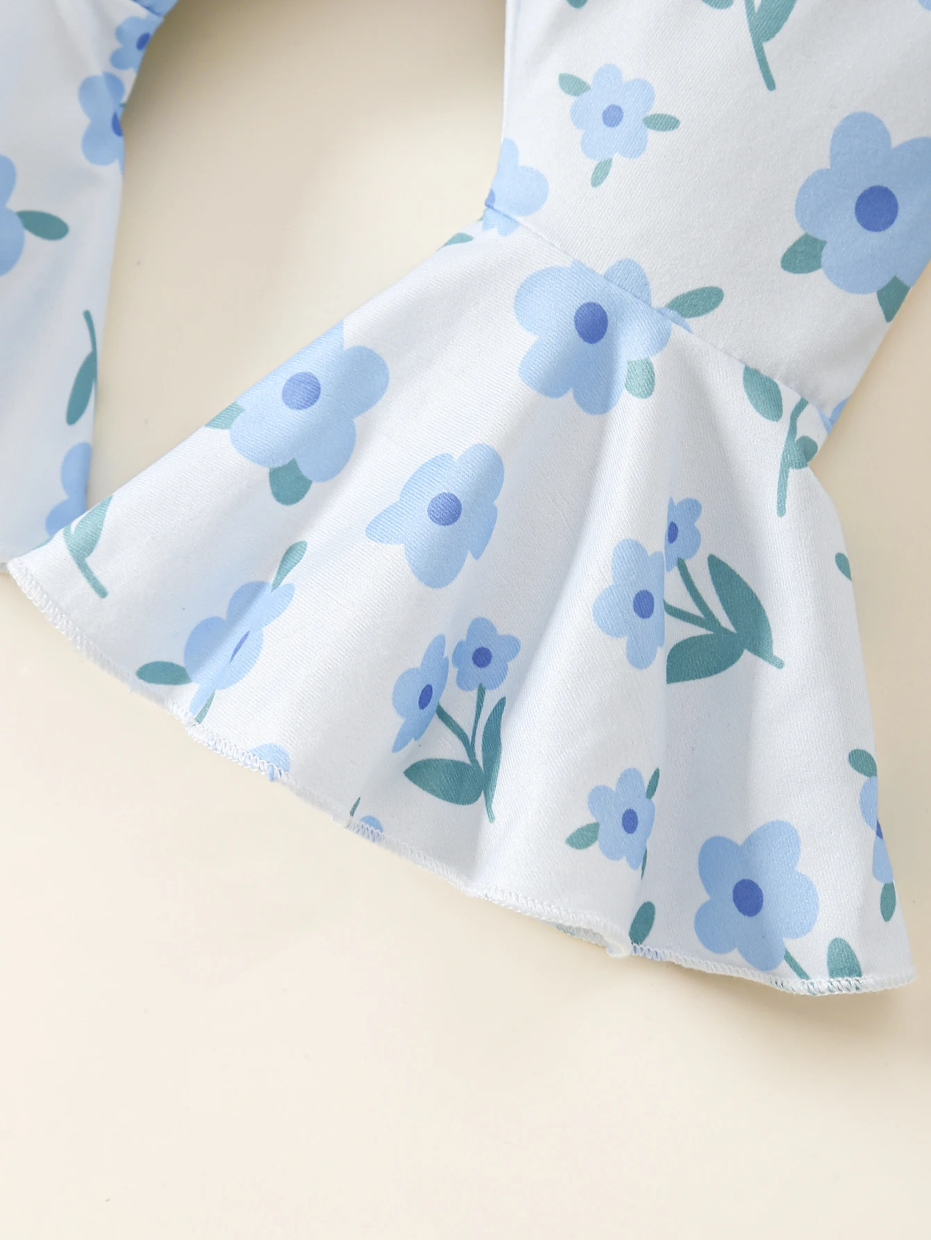 Fashion Baby Girl 2PCS Floral Print Outfit Set Ruffle Sleeve Button Down Shirt + Shorts for 0-3Y Newborn Casual Summer Clothes