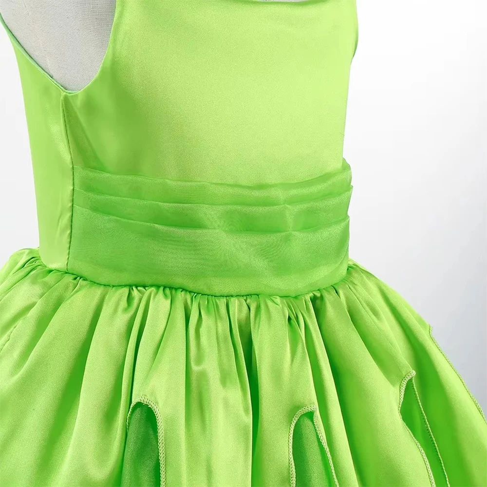 Girls Fairy Costume Dress Halloween Costumes Green Fancy Summer Dresses Princess Cosplay Carnival Party 3 4 5 6 7 8 Years