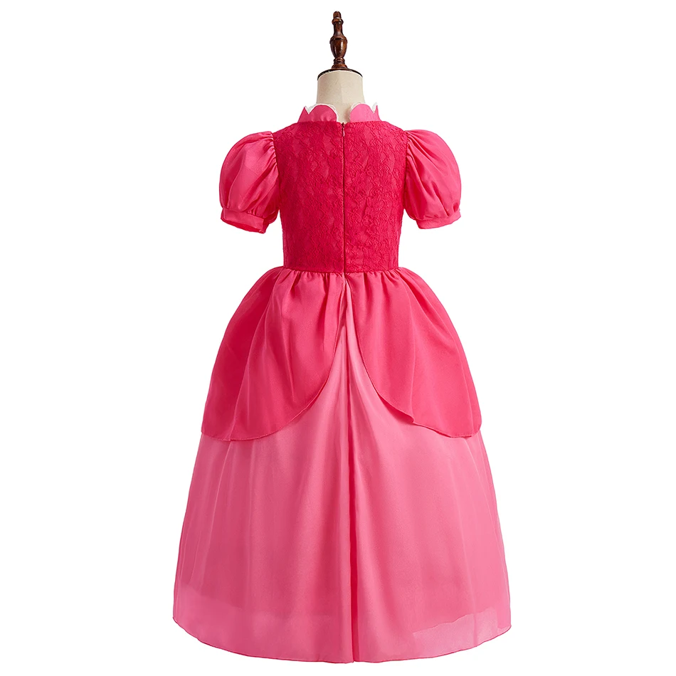 Girls Princess Dress Kids Cosplay Costume Fancy Tulle Ball Gown Children Halloween Birthday Party Role Play Disguise Book Week