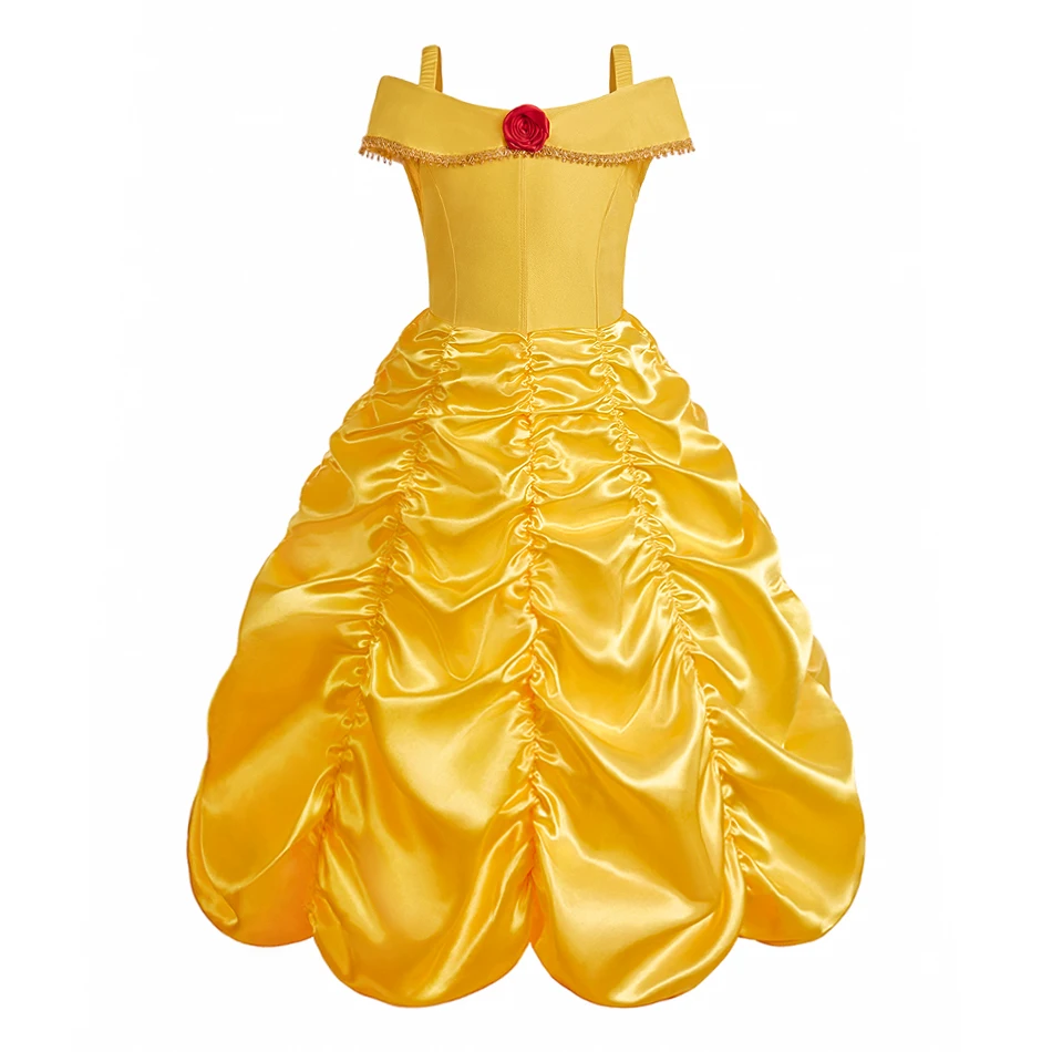 Girls Princess Dress Kids Cosplay Costume Fancy Tulle Ball Gown Children Halloween Birthday Party Role Play Disguise Book Week