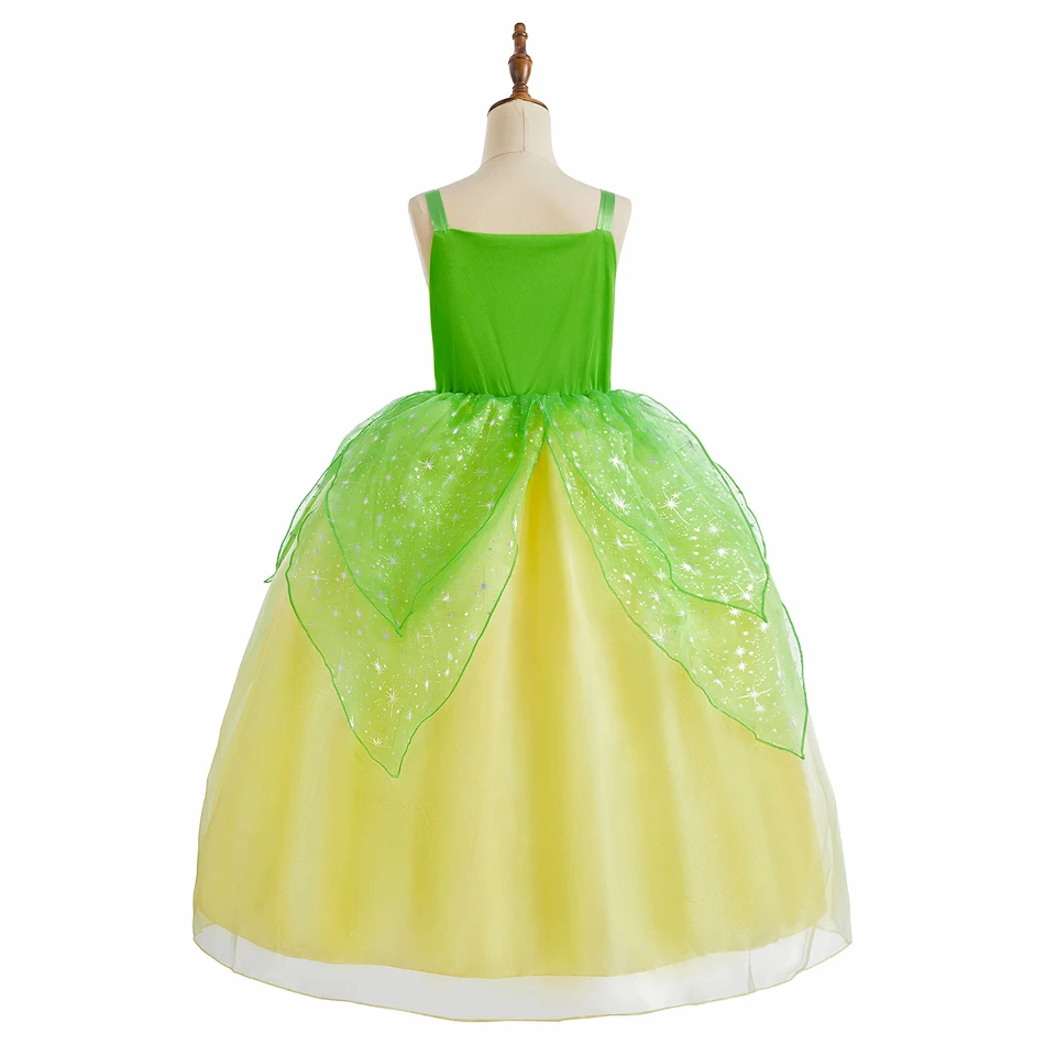 Girls Princess Dress Kids Cosplay Costume Fancy Tulle Ball Gown Children Halloween Birthday Party Role Play Disguise Book Week