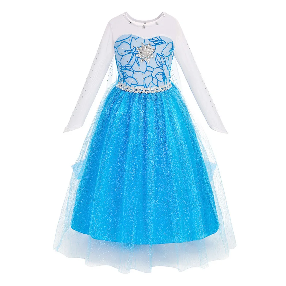 Girls Princess Dress Kids Cosplay Costume Fancy Tulle Ball Gown Children Halloween Birthday Party Role Play Disguise Book Week