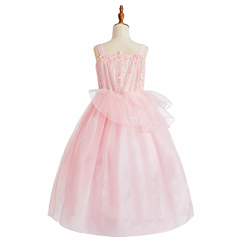 Girls Princess Dress Kids Cosplay Costume Fancy Tulle Ball Gown Children Halloween Birthday Party Role Play Disguise Book Week