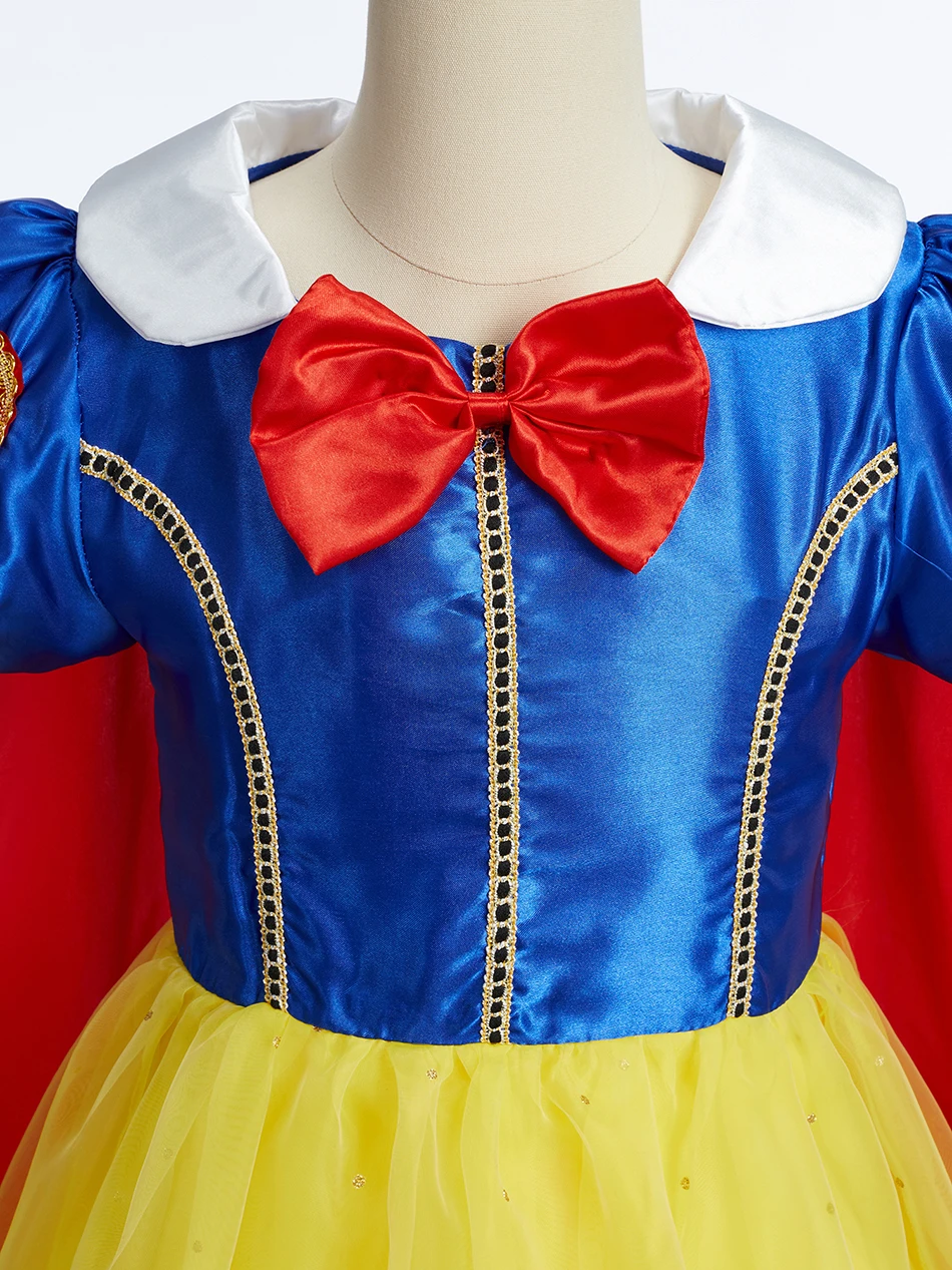 Girls Princess Dress Kids Cosplay Costume Fancy Tulle Ball Gown Children Halloween Birthday Party Role Play Disguise Book Week