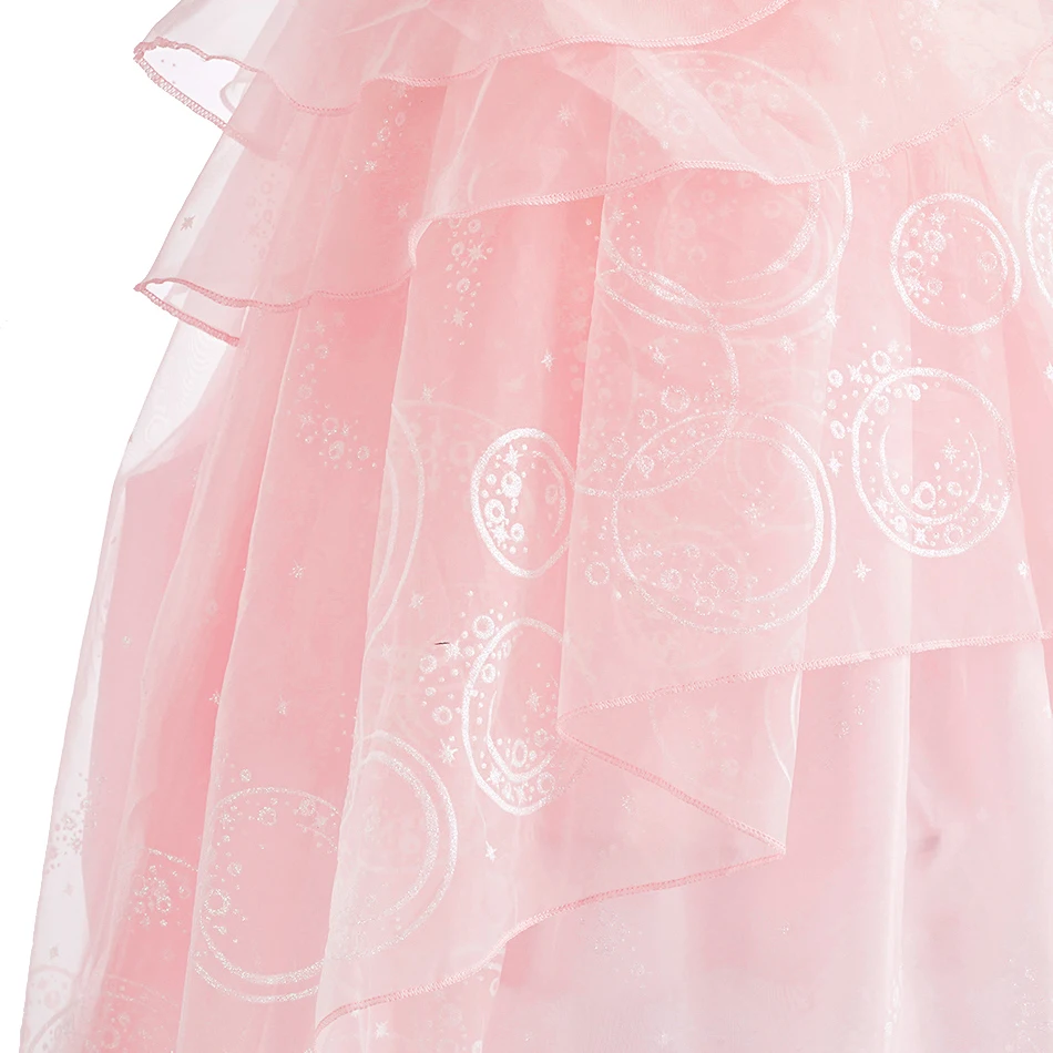 Girls Princess Dress Kids Cosplay Costume Fancy Tulle Ball Gown Children Halloween Birthday Party Role Play Disguise Book Week