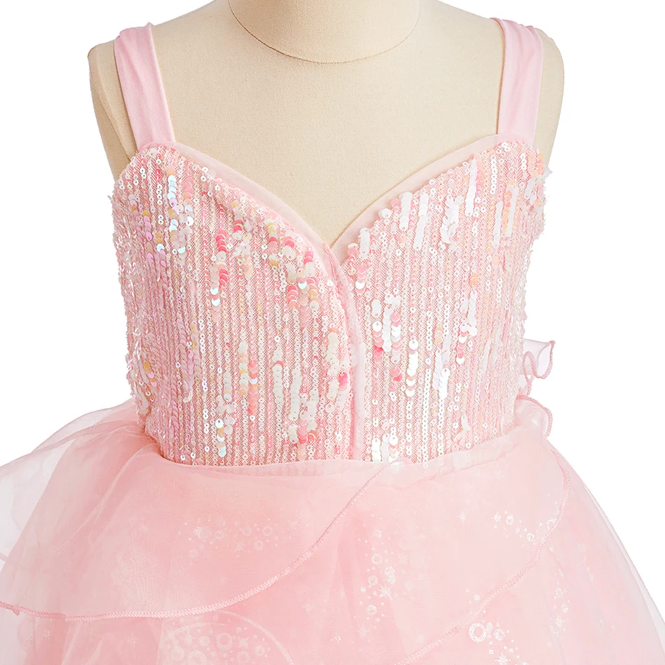Girls Princess Dress Kids Cosplay Costume Fancy Tulle Ball Gown Children Halloween Birthday Party Role Play Disguise Book Week