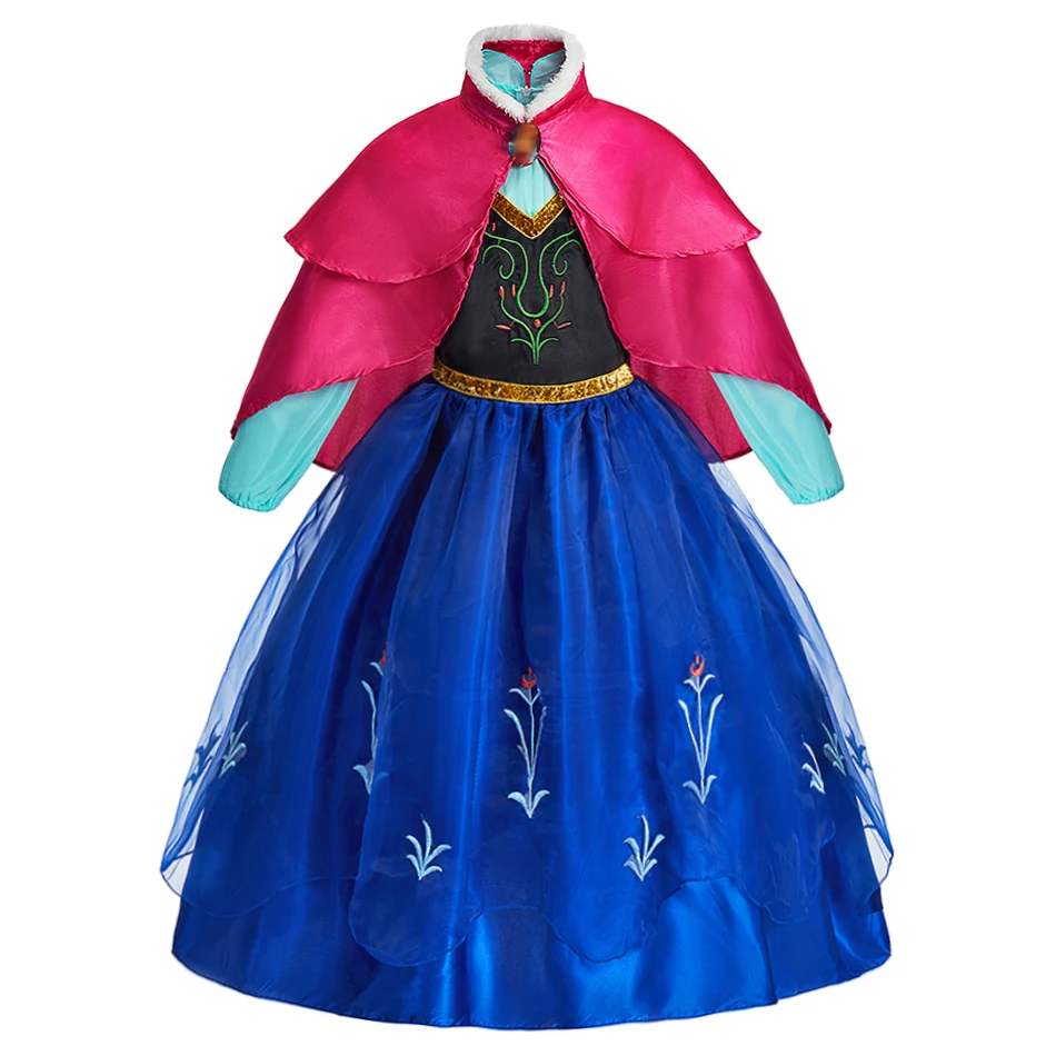 Girls Princess Dress Kids Cosplay Costume Fancy Tulle Ball Gown Children Halloween Birthday Party Role Play Disguise Book Week