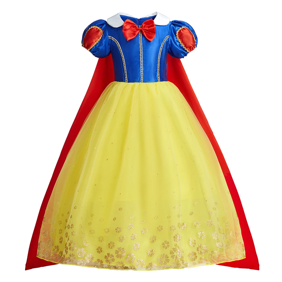 Girls Princess Dress Kids Cosplay Costume Fancy Tulle Ball Gown Children Halloween Birthday Party Role Play Disguise Book Week