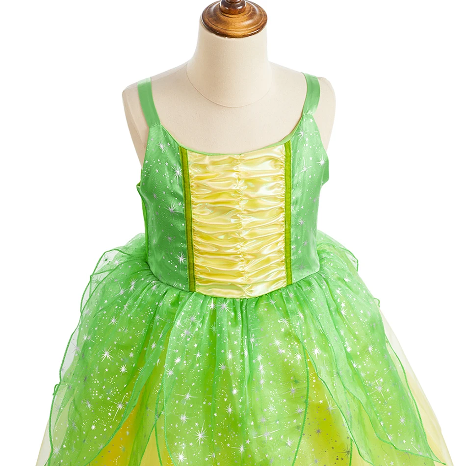 Girls Princess Dress Kids Cosplay Costume Fancy Tulle Ball Gown Children Halloween Birthday Party Role Play Disguise Book Week