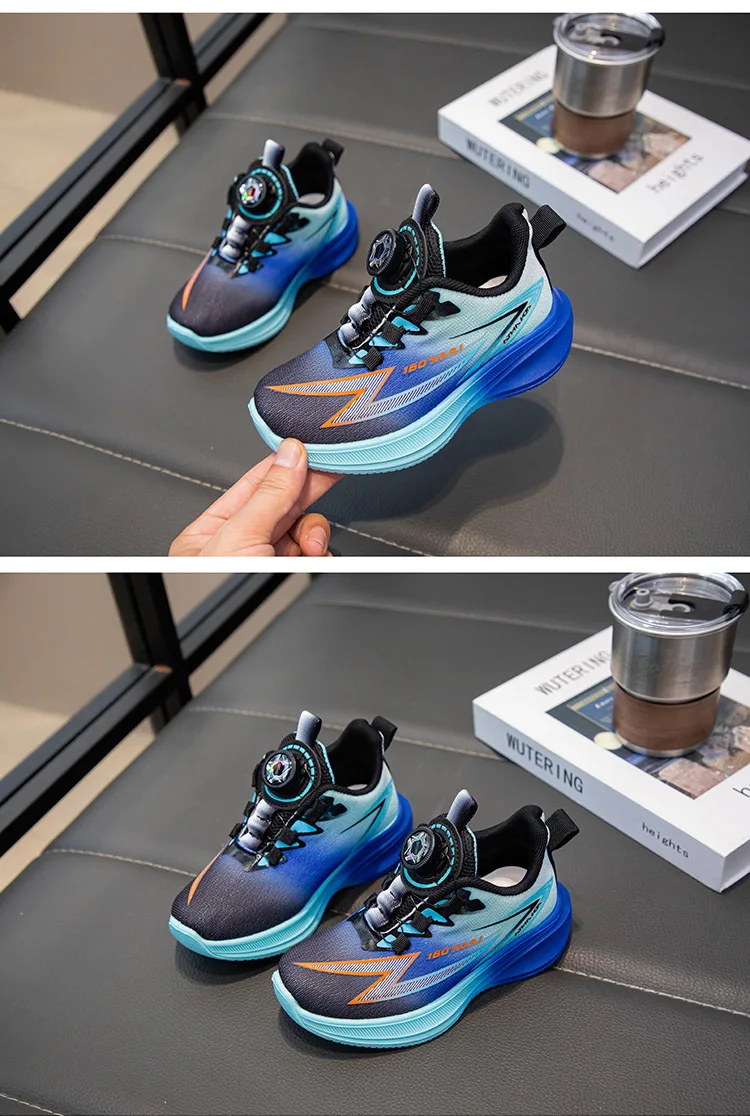 2026 Four Seasons Children's Fashion Sports Shoes Boys' Running Leisure Breathable Outdoor Kids Shoes Lightweight Sneakers Shoes