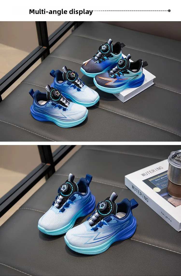 2026 Four Seasons Children's Fashion Sports Shoes Boys' Running Leisure Breathable Outdoor Kids Shoes Lightweight Sneakers Shoes