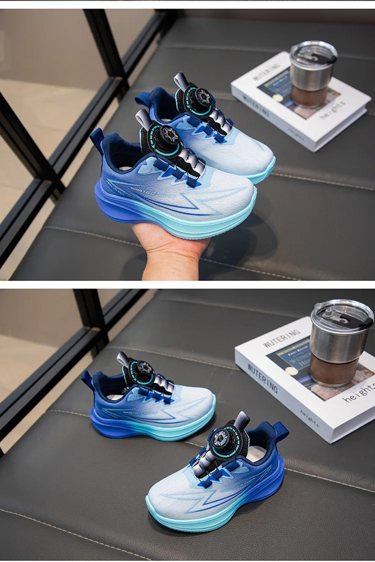 2026 Four Seasons Children's Fashion Sports Shoes Boys' Running Leisure Breathable Outdoor Kids Shoes Lightweight Sneakers Shoes