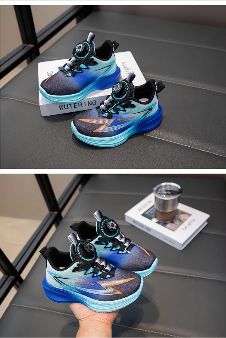 2026 Four Seasons Children's Fashion Sports Shoes Boys' Running Leisure Breathable Outdoor Kids Shoes Lightweight Sneakers Shoes