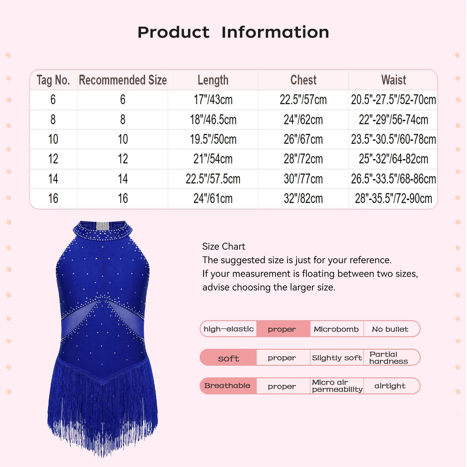 6-16Y Kids Girls Jazz Latin Dance Bodysuit Cha-cha Samba Rumba Tango Ballroom Dancewear Sleeveless Shiny Tassels Leotard Dress