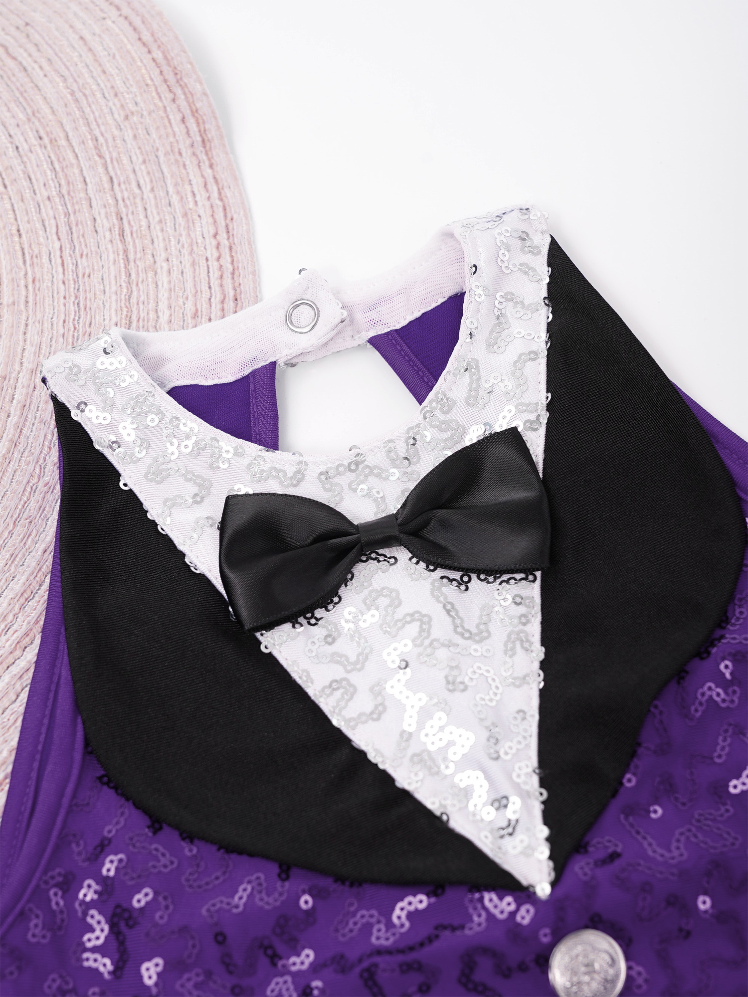 6-16Y Kids Girls Jazz Latin Dance Bodysuit Cha-cha Samba Rumba Tango Ballroom Dancewear Sleeveless Shiny Tassels Leotard Dress