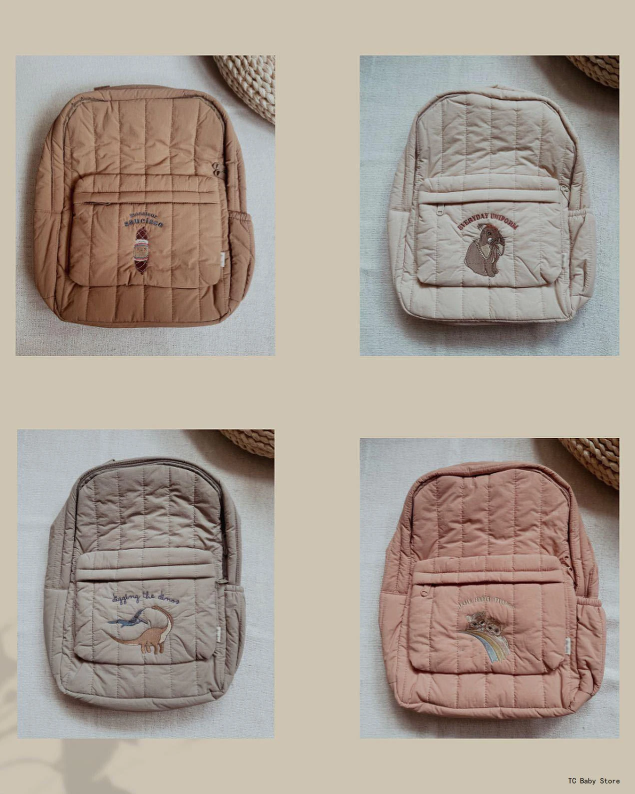 KS Baby Backpack Kids Schoolbag Kindergarten Bags Brand Cherry Lemon Children's Boys Girls Mom Traveling Storage Bag Wholesale