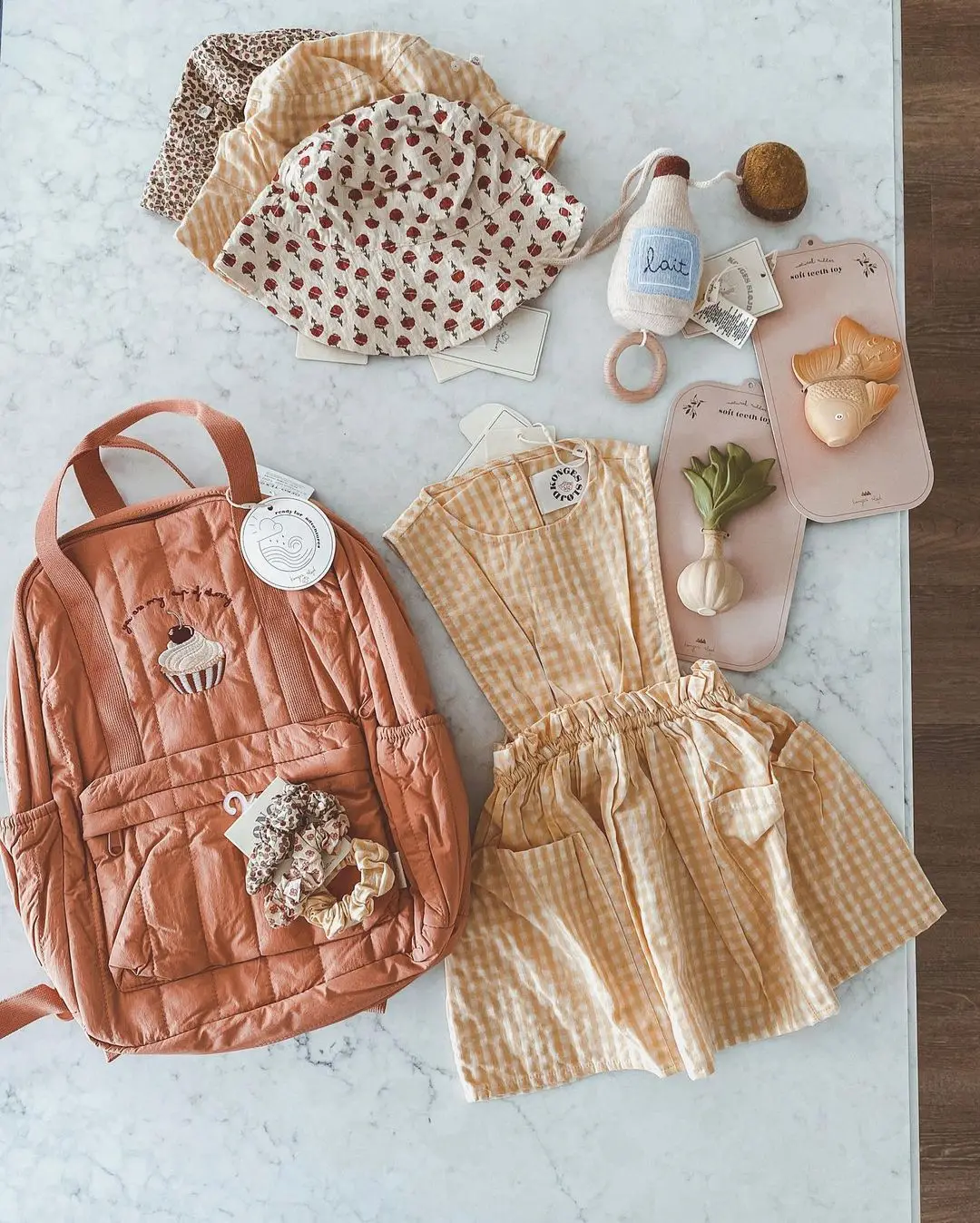 KS Baby Backpack Kids Schoolbag Kindergarten Bags Brand Cherry Lemon Children's Boys Girls Mom Traveling Storage Bag Wholesale