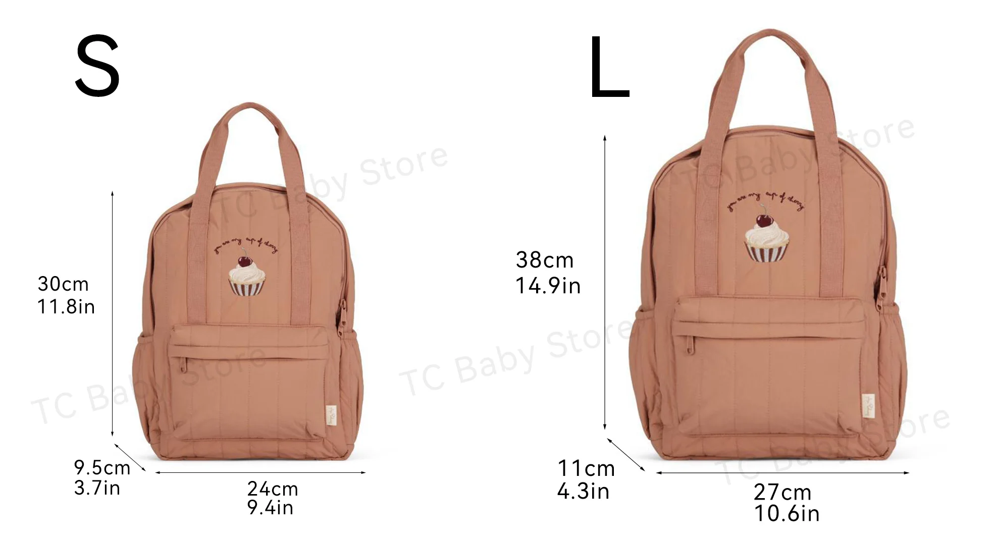 KS Baby Backpack Kids Schoolbag Kindergarten Bags Brand Cherry Lemon Children's Boys Girls Mom Traveling Storage Bag Wholesale