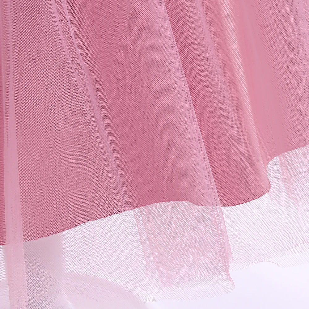 Summer Sequins Bow Party Dress For Girl Christmas Costume Elegant Wedding Princess Girls Dresses Lace Birthday Prom Gown Evening