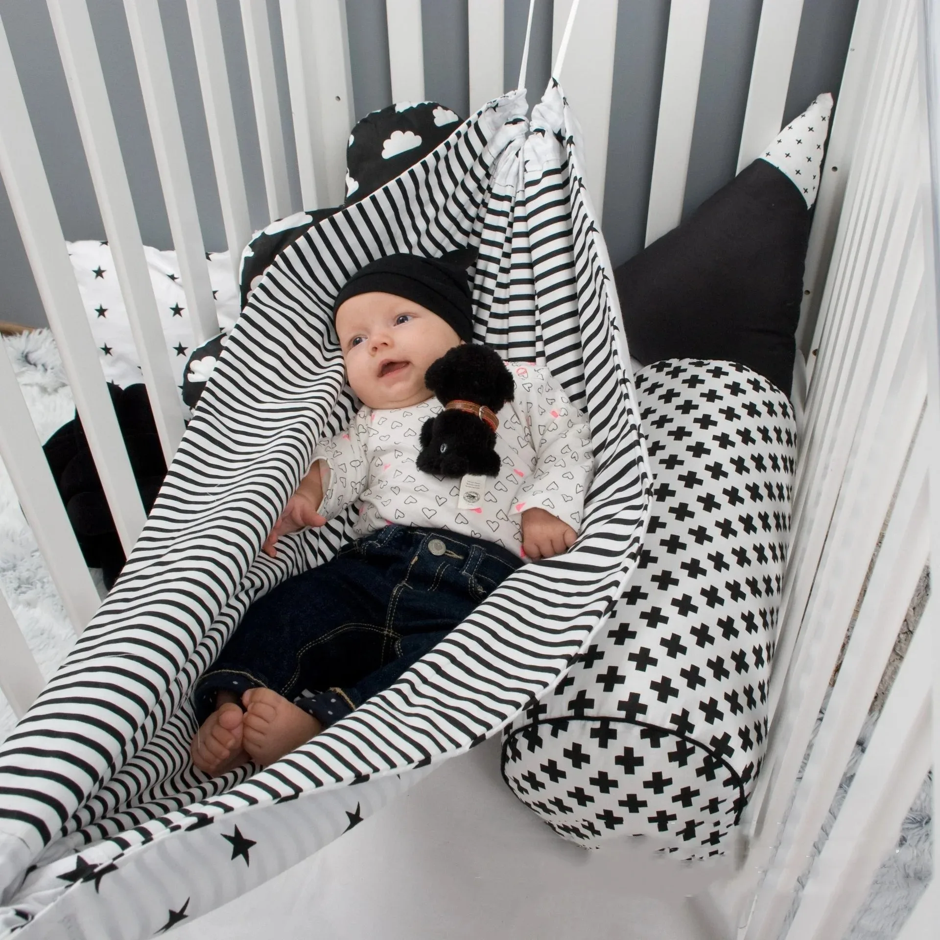 2026 Hot Selling Baby Hammocks European and American Home Removable Portable Bed Kit Hammock, Cradle Bed, Bedding