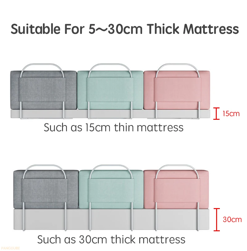 1pc 47cm Child Bed Barrier for Baby Bed Fence Railing for Children's Bed Protection Bed Rail Guard for Kids