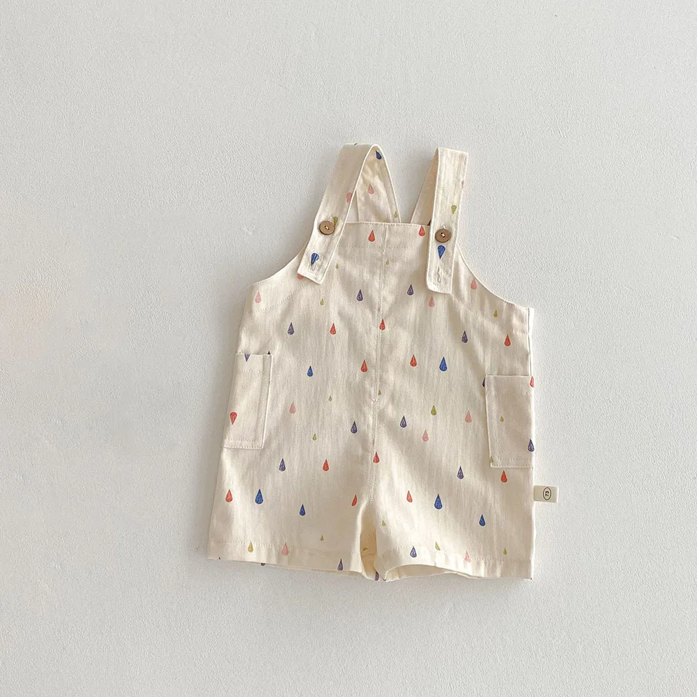 Unisex Spring New Kids Clothes Fashion Overalls Polk Dot Jumpsuits Striped Overalls Children Play Suit