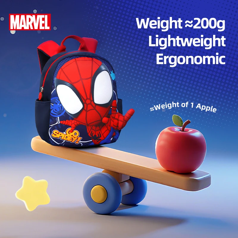 Disney Spider-Man Toddler Backpack for Boys and Girls Cute, Comfortable, Breathable, Ultra-Lightweight Waterproof Backpack
