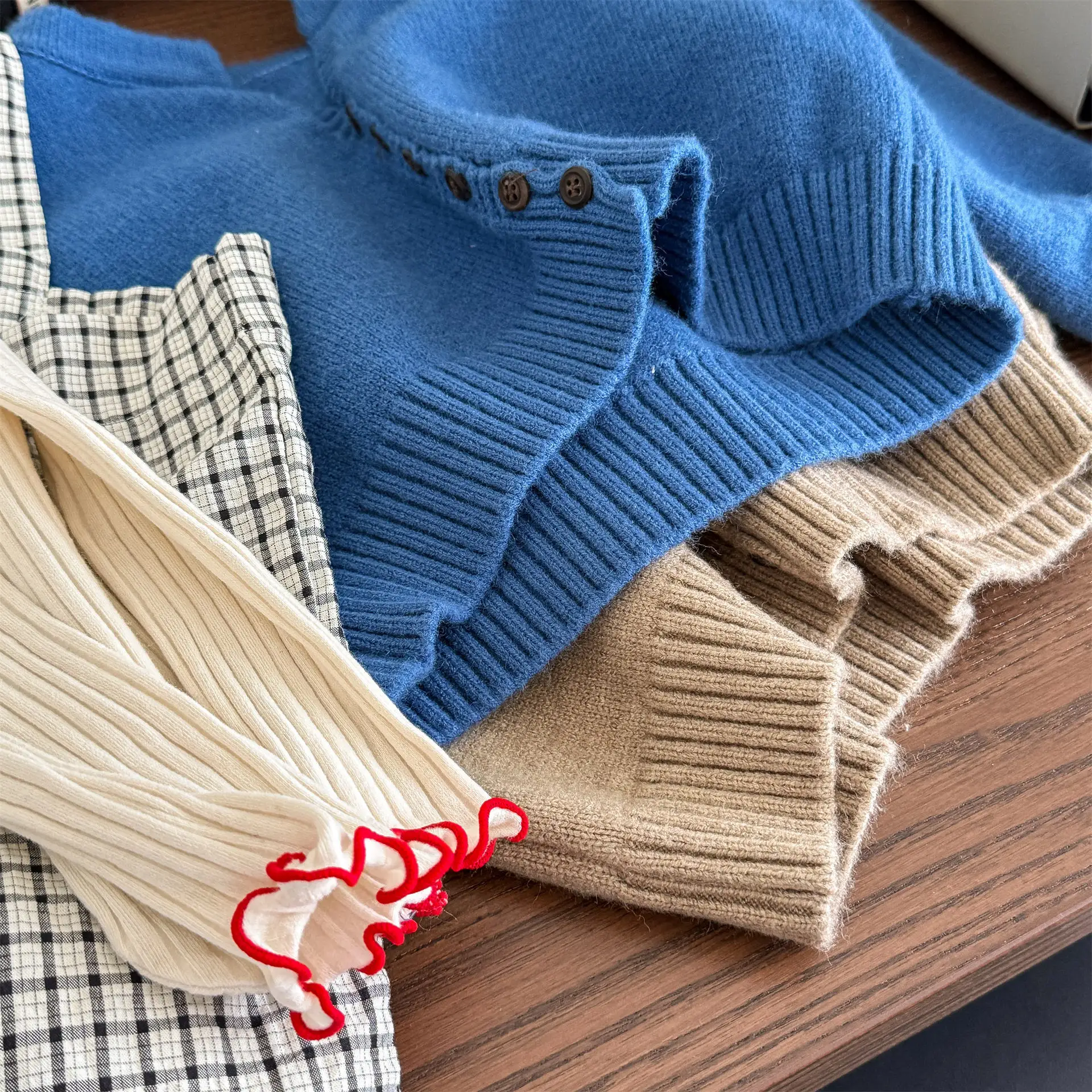 Girls Sweater 2026 Autumn New Children's Clothing Korean Style Girl Baby Fashion Loose Sweater Cardigan Casual Simple Daily