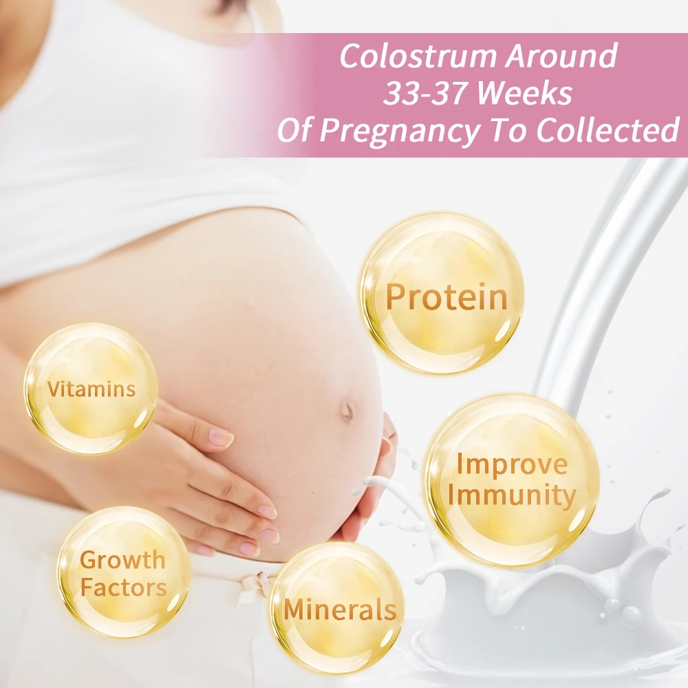 Colostrum Collector kit, 3ml/6pcs Breast Milk Collection Baby Feeding, Reusable, Heat & Freezer Resistant, BPA-Free