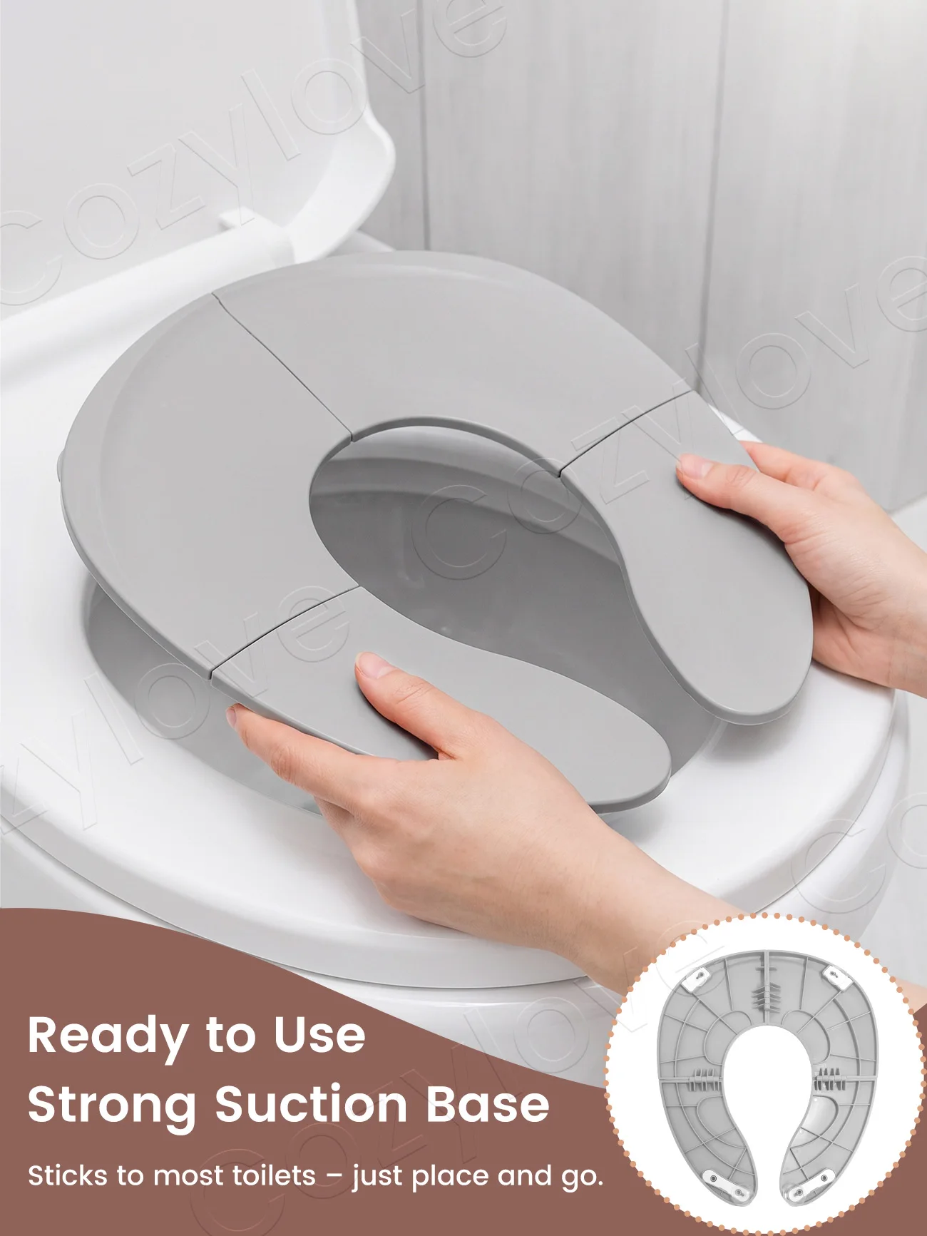 Foldable Travel Potty Seat for Toddler,Portable Non-Slip Baby Toilet Training Seat Fits Most Standard Toilets,3 Colors Available