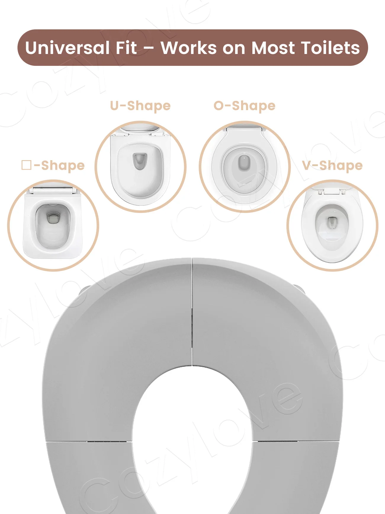 Foldable Travel Potty Seat for Toddler,Portable Non-Slip Baby Toilet Training Seat Fits Most Standard Toilets,3 Colors Available