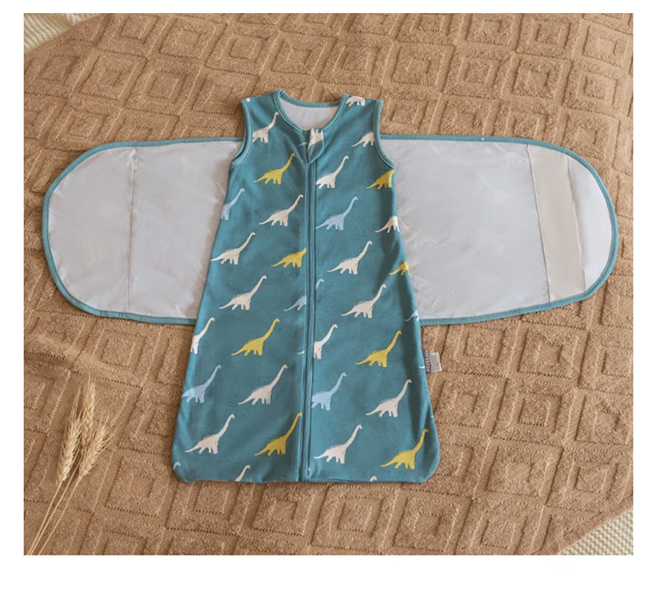 Sleeping Bag For Babies 0-6Months Newborn Baby Swaddle Removable Wrap Baby Sleep Sack Thin Sleeveless For Discharge Summer