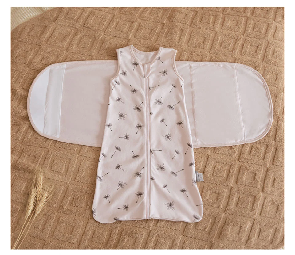 Sleeping Bag For Babies 0-6Months Newborn Baby Swaddle Removable Wrap Baby Sleep Sack Thin Sleeveless For Discharge Summer