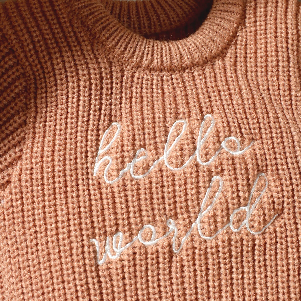 Ylsteed Hello World Knitting Newborn Photography Romper with Matching Pomp Hat Baby Boy Girl Sweater Outfits Photo Shooting-HD