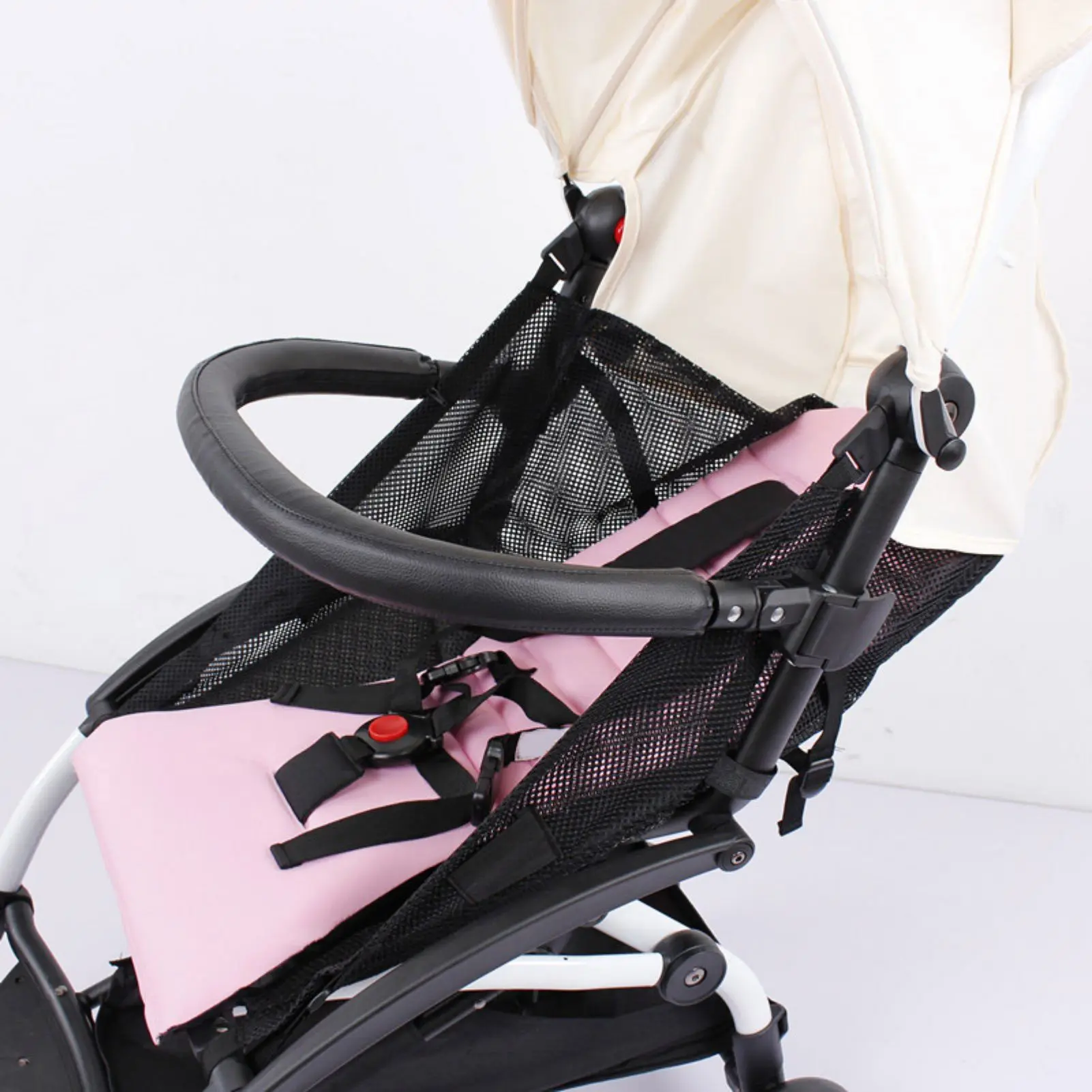 Baby Trolley Pushchair Armrest Handle Detachable Safe Armrest Baby Trolley Accessories Suitable for Bumper Bar Replacement