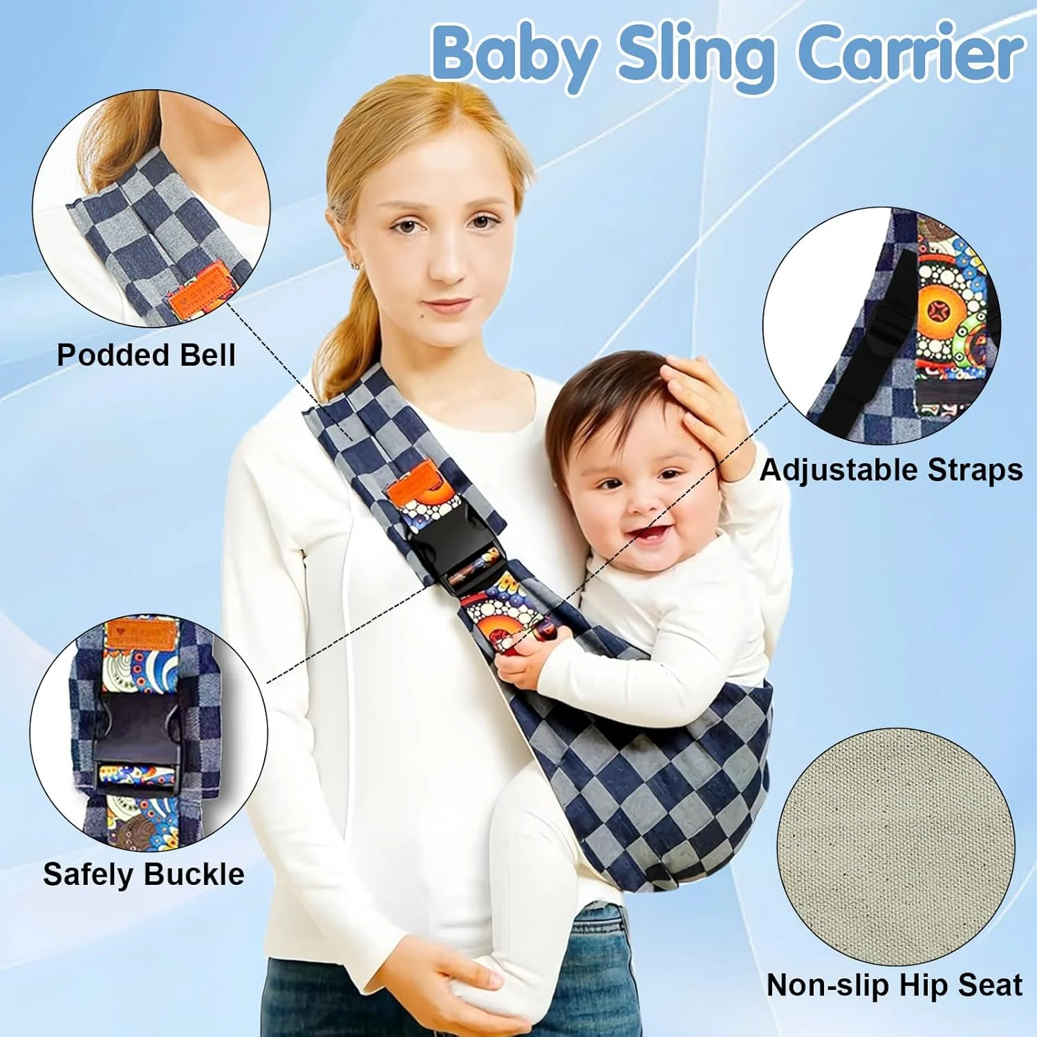 New Baby Carrier Ergonomic Child Carrier Wrap Multifunctional Baby Carrier Ring Sling for Baby Toddler Carrier Accessories