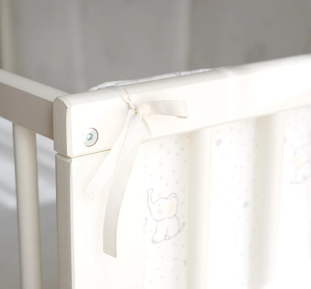 Baby Bed Bumper Newborn Bed Guardrail Anti-collision Removable Washable Baby Bed Safety Rails 6Pcs